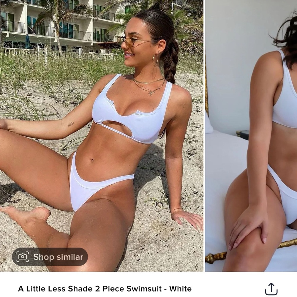 A Little Less Shade 2 Piece Swimsuit - White